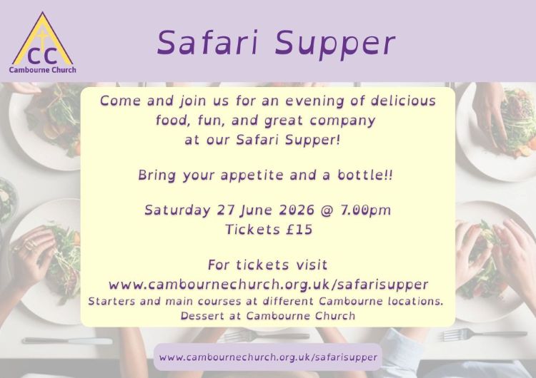 Safari Supper poster - smaller